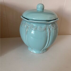Elegant Light Blue Ceramic Jar